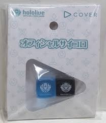 Hololive Official Dice - Light Blue & Black (2-piece set)